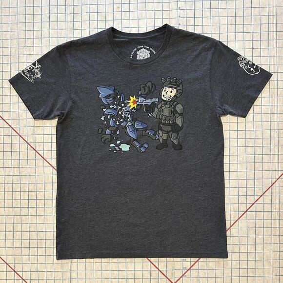 Halo Reach T-Shirt Large Threat Llama Halo Made in USA Fallout Vintage - Picture 1 of 13